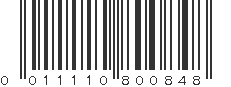 UPC 011110800848