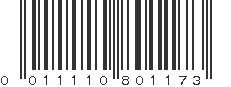 UPC 011110801173