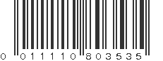 UPC 011110803535