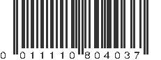 UPC 011110804037