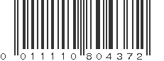 UPC 011110804372