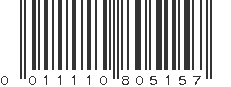 UPC 011110805157