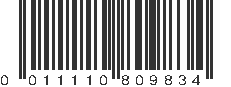 UPC 011110809834