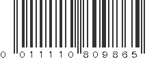 UPC 011110809865