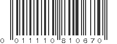 UPC 011110810670