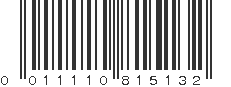 UPC 011110815132