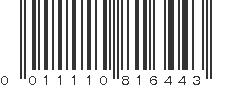 UPC 011110816443