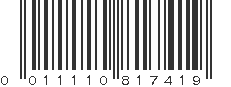 UPC 011110817419