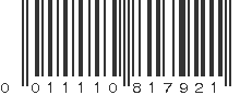 UPC 011110817921