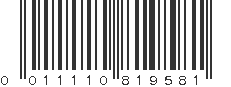 UPC 011110819581