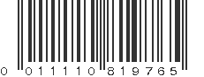 UPC 011110819765