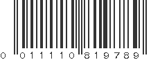 UPC 011110819789