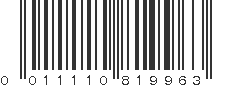 UPC 011110819963