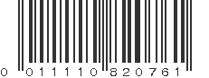 UPC 011110820761