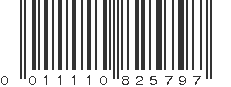 UPC 011110825797