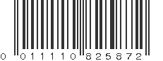 UPC 011110825872