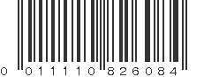 UPC 011110826084