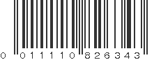 UPC 011110826343