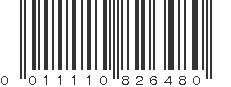 UPC 011110826480