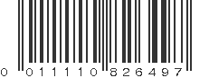 UPC 011110826497