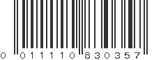 UPC 011110830357