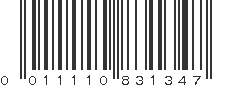 UPC 011110831347