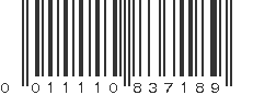 UPC 011110837189