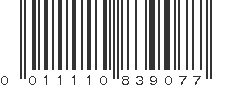 UPC 011110839077