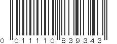 UPC 011110839343