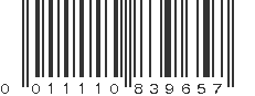 UPC 011110839657