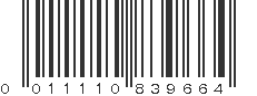 UPC 011110839664