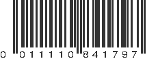 UPC 011110841797