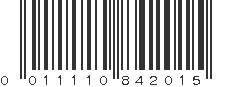 UPC 011110842015