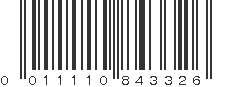 UPC 011110843326