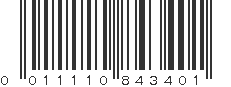 UPC 011110843401