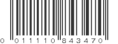 UPC 011110843470