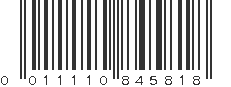 UPC 011110845818