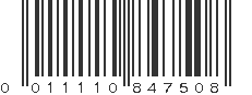 UPC 011110847508