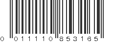 UPC 011110853165