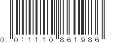 UPC 011110861986