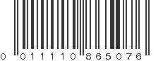 UPC 011110865076