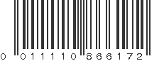 UPC 011110866172