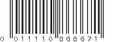 UPC 011110868671