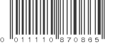 UPC 011110870865