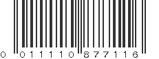 UPC 011110877116