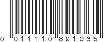 UPC 011110891365