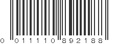 UPC 011110892188