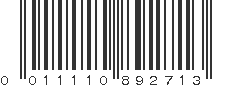 UPC 011110892713