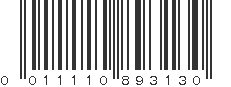 UPC 011110893130