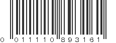 UPC 011110893161